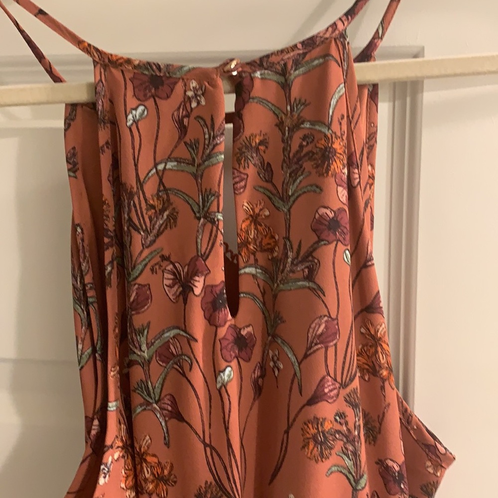 mini dress sleeveless peephole back rope tassel - Picture 4 of 4